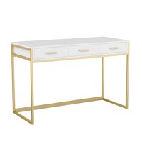 Martha Stewart Ollie 47.25-in White Modern/Contemporary Computer desk | 196861041310