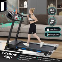 Tatayosi Treadmills for Home Electric Treadmill with Automatic Incline Foldable Workout Running Machine Walking Double Running Board Shock Absorption