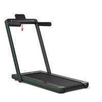 Slickblue Green 2-in-1 Folding Treadmill with Touchscreen LED Display Walking Running Modes and Wireless Speaker | D-CO-NG22573PS