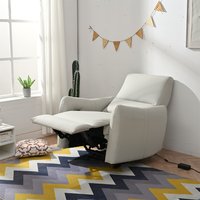 Tatayosi Wall Hugger Recliner Power Recliner Chair Electric Recliner for Living Room PU Leather Reclining Armchair for small space Reclining Sofa for