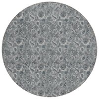 Addison Rugs Chantille ACN661GY 8 x 8 (ft) Polyester Navy Round Indoor/Outdoor Geometric Machine Washable Area rug in Blue | ACN661GY8RO