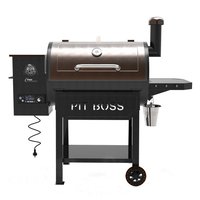 Pit Boss Wood Pellet Pro 820-Sq. in Black and chestnut Pellet Grill | PB820PS1