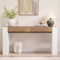 OKD 63Inch Modern Console Table Sofa Table with Drawers Sofa Side Display Table for Living Room Narrow Entryway Tables for Hallway one_size