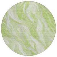 Addison Rugs Chantille ACN720AL 8 x 8 (ft) Aloe Round Indoor/Outdoor Geometric Machine washable Area rug Polyester in Green | ACN720AL8RO