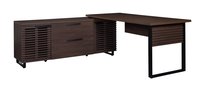Lowe's 71-in Brown Modern/Contemporary Executive desk | BS-8145-BRW