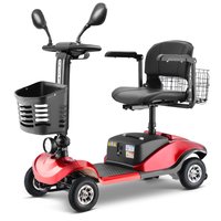 Tatayosi Folding Mobility Scooter for Adult - Powered Mobility Scooter All Terrain Motorized Scooter Collapsible with 350W Motor; 12V20AH Dual