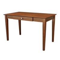 International Concepts 48-in Brown Traditional Rubberwood Writing desk | OF581-41