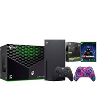 Microsoft Xbox Series X 1TB Disc Console with LEGO Batman, Extra Controller and Battery Pack Bundle