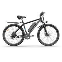 Blutron - EB550S 500W Mountain Ebike with 38 Mile Max Range and 20 MPH Max Speed - one size - Black