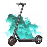 Loheer - Electric Scooter Adults 19Mph Folding Escooter - Black