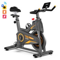 HARISON - Magnetic Exercise Bike for Home, 350 LB Capacity with Bluetooth Stationary Bike, Upgraded Seat (BBX15 BP) - Black
