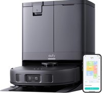 eufy - Refurbished Excellent - X10 Pro Omni Robot Vacuum and Mop Combo, Auto Mop Washing, Auto Drying, Self-Emptying (Renewed) - Black