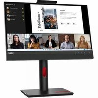 Lenovo - ThinkVision TIO22Gen5 22" Class Webcam Full HD LED Monitor - 16:9 - 21.5" Viewable - In-plane Switching - Black