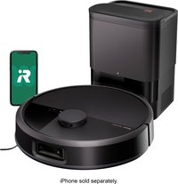 iRobot - Roomba 705 Vacuum + AutoEmpty Dock - Extreme Power-Lifting Suction, Anti-Tangle Dual Rubber Brushes, Self Empties, LiDAR - Black