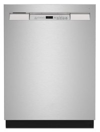 Maytag - 24 inch Front Control Built-In Stainless Steel Tub Dishwasher with Dual Power Filtration, PowerBlast Cycle, 50 dBA - Stainless Steel
