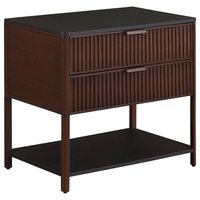 Coaster Co. of America - Zimmerlee 2-drawer Side Table with Shelf Rust - Brown