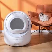 Glintex - Smart Automatic Cat Litter Box,Automatic Scooping and Odor Removal, App Control, Support 5G&2.4G WiFi for Multiple Cats