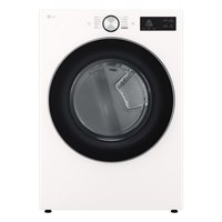 LG - 7.4 Cu. Ft. Smart Gas Dryer with Steam and AI Sensor Dry - Alpine White