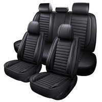 COTTAGE - Leather Seat Covers Car Protector Waterproof Full Set Protectors Automotive Fit For Cars - Grey Front Pair