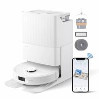 Roborock - Qrevo Pro Wi-Fi Connected Robot Vacuum and Mop with FlexiArm Design Edge Mopping, Dynamic Hot Water Mop Washing - White