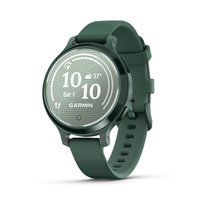 Garmin - Lily 2 Active GPS Smartwatch 33 mm Anodized Aluminum - Jasper Green with Jasper Green Silicone Band - (2024)