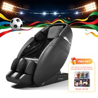 Costway - Full Body Zero Gravity SL Track Massage Chair w/ Negative Ion Generator - Black