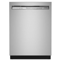 KitchenAid - 24 inch Front Control Built-In Stainless Steel Tub Dishwasher with 3rd Rack, 50+ Total Wash Jets, 44 dBA - Stainless Steel
