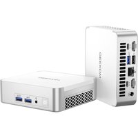 Geekom - XT12 Pro Mini PC, 12th Gen Intel i7-1280P NUC12 Mini Computers, 16GB RAM& 512GB SSD, Windows 11 Pro Pre-installed - Silver