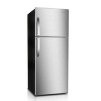 Premium Levella - 12 CuFt Frost Free Top-Mount Refrigerator with Tilt-Out Can Dispenser and Gallon Door Storage - Stainless Steel
