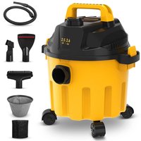 Fabibe - Shop Vac Wet And Dry Vacuum Cleaner 4 Gallon 5 - Suction With Blower Function & Attachments 3-in-1 Crevice Nozzle For - 2.6 Gallon