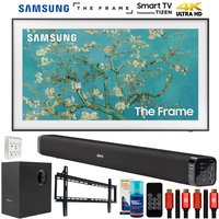 Samsung - 32" The Frame QLED HDR 4K Smart TV with Deco Gear Home Theater Bundle (2023)