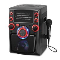 Emerson - Portable Bluetooth® Karaoke System with 7" LCD Display - Black