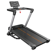 FED Fitness - TM2 Treadmill with 18% Auto Incline, Wide Belt Foldable Running Treadmills with Handles for Home 380 lb Capacity - Black