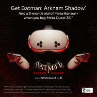 Quest 3S 256GB | Get Batman: Arkham Shadow and a 3-Month Trial of Meta Horizon+ Included — All-In-One Headset - White