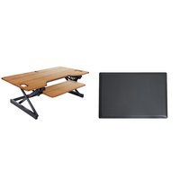 Rocelco - 46" Large Height Adjustable Standing Desk - Brown