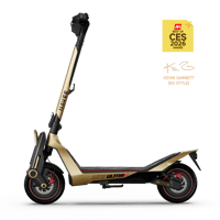 NAVEE - UT5 Ultra X Electric Scooter, 74.6mi Max Range, 43.5MPH Max Speed, Dual 2400W Motors, Hydraulic Suspension, 12" Tires - Gold