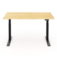 FlexiSpot - E7Pro 60''W Electric Adjustable Standing Desk, /Black - Bamboo