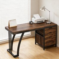 Forest'nSky - Extensive Office Desk,Computer Desk,Elegant Writing Desk - Brown