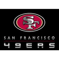 Imperial - San Francisco 49ers 5'4'' x 7'8'' Chrome Rug - Multicolor