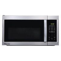 Magic Chef - 1.7 cu. ft. Over-The-Range (OTR) Microwave w/ Cooking - Stainless Steel