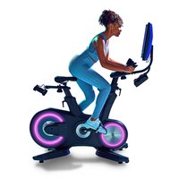 Echelon - Connect EX-8s Smart Exercise Bike With 24" Class Curved HD Touchscreen and Magnetic Resistance - Black