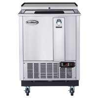 Koolmore - 25 in. Commercial Bottle Cooler in Stainless-Steel with Built-In Opener, ETL Listed, 5 cu. ft. (KM-BOC25-SS) - Stainless steel