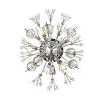 Elegant Lighting - Vera 19 Inch Crystal Starburst Wall Sconce In - Chrome
