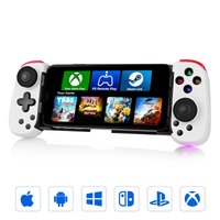 HM 1810 - Mobile Game Controller For Ios & Android Wireless Retractable Gaming Gamepad Handheld Joystick - Turn Your - White