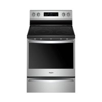 Whirlpool - 30 in. Wide 4 element 6.4 cu. ft. Self-Cleaning Freestanding Electric Convection Range - Stainless Steel
