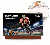 SKYWORTH - Portable 24" LED Full HD Battery Powered Smart Google TV (2024)