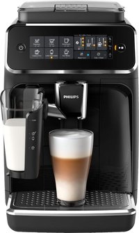 Philips - 3200 Series Fully Automatic Espresso Machine w/ LatteGo, Black