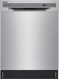 Frigidaire - 24" Compact Front Control Built-In Tub Dishwasher with Sanitize Cycle, 52 dBA - Stainless steel