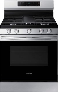 Samsung - 6.0 cu. ft. Freestanding Gas Range with 18K BTU Dual Power Burner, WiFi & Self Clean - Stainless Steel