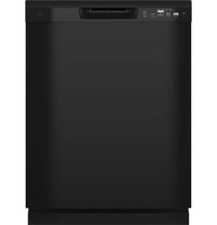 GE - 24" Front Control Built-In Plastic Tub Dishwasher with Dry Boost and 59 dBA - Black